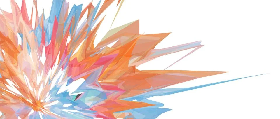 Abstract vector space background. Explosion. Fire flames. Futuristic technolo Stock Illustration