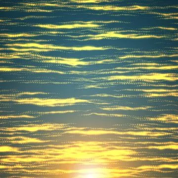 Abstract vector space background. Threads of glowing particles and light rays Illustrazione stock