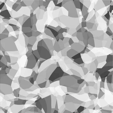 Abstract vector space monochrome background. Chaotically fluid connected points Stock Illustration