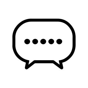Abstract Vector speech bubble or chat bubble Icon or Logo Design Template Stock Illustration