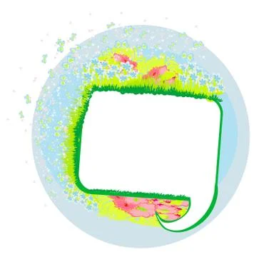 Abstract vector speech bubble with space for text Stock Illustration