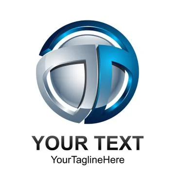 Abstract vector sphere icon technology orbit web rings, round ring circle lin Stock Illustration