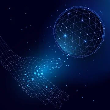 Abstract vector sphere Stock Illustration