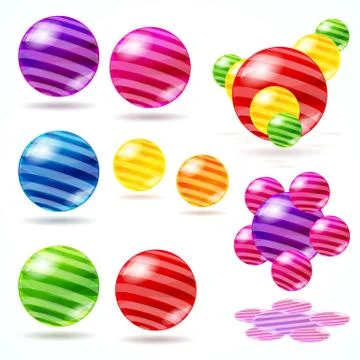 Abstract vector spheres. Stock Illustration