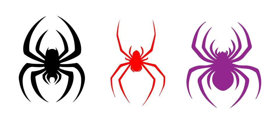 Abstract Vector Spider Icon or Logo Design Template Stock Illustration