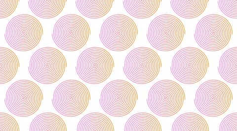 Abstract vector spiral illustration. Shape seamless pattern. Geometric circle Illustrazione stock