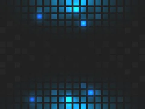 Abstract vector square blue mosaic background with place for your content. Stock Illustration