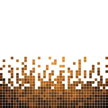 Abstract vector square pixel mosaic background Stock Illustration