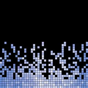Abstract vector square pixel mosaic background Stock Illustration