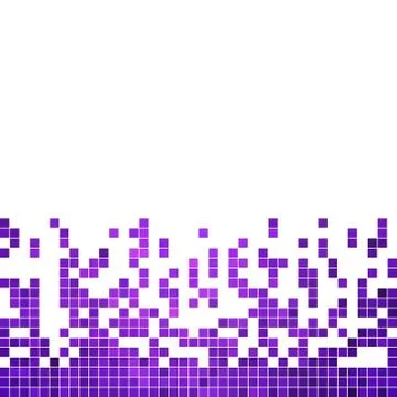 Abstract vector square pixel mosaic background Stock Illustration