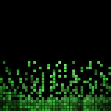 Abstract vector square pixel mosaic background 스톡 일러스트