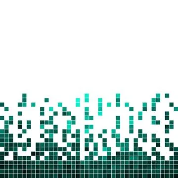 Abstract vector square pixel mosaic background Stock Illustration
