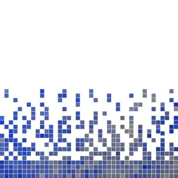 Abstract vector square pixel mosaic background 스톡 일러스트