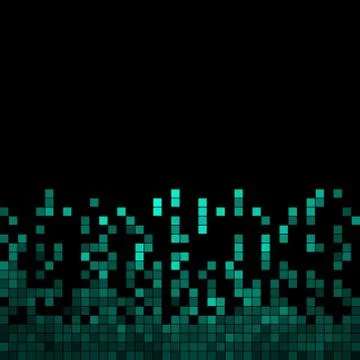Abstract vector square pixel mosaic background 库存插图