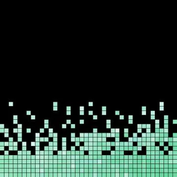Abstract vector square pixel mosaic background Stock Illustration