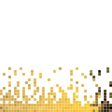 Abstract vector square pixel mosaic background Stock Illustration