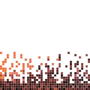 Abstract vector square pixel mosaic background Illustrazione stock