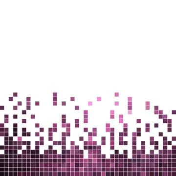 Abstract vector square pixel mosaic background Stock Illustration
