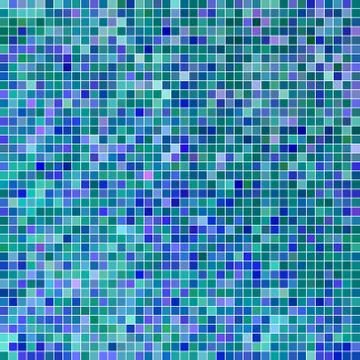 Abstract vector square pixel mosaic background Stock Illustration