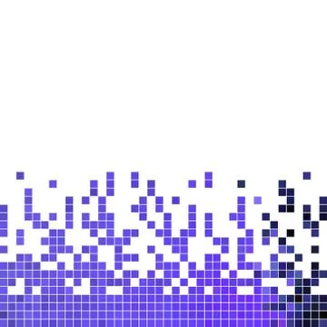Abstract vector square pixel mosaic background Illustrazione stock