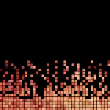 Abstract vector square pixel mosaic background Stock Illustration