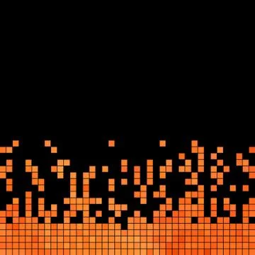 Abstract vector square pixel mosaic background Illustrazione stock