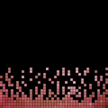 Abstract vector square pixel mosaic background Stock Illustration