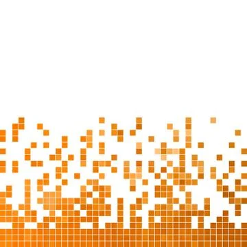 Abstract vector square pixel mosaic background Stock Illustration