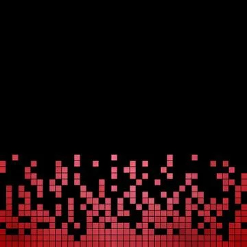 Abstract vector square pixel mosaic background 스톡 일러스트
