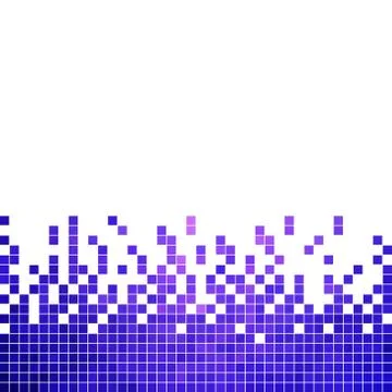 Abstract vector square pixel mosaic background Stock Illustration