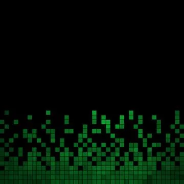 Abstract vector square pixel mosaic background Stock Illustration