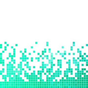 Abstract vector square pixel mosaic background Stock Illustration