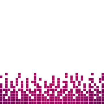 Abstract vector square pixel mosaic background 库存插图