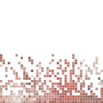 Abstract vector square pixel mosaic background Stock Illustration