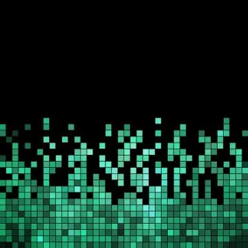 Abstract vector square pixel mosaic background Illustrazione stock