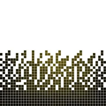 Abstract vector square pixel mosaic background Stock Illustration
