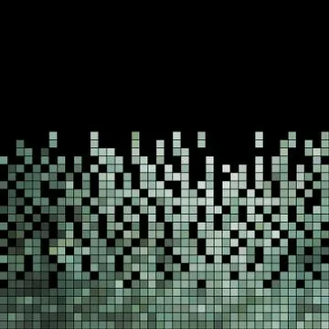 Abstract vector square pixel mosaic background Illustrazione stock