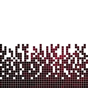 Abstract vector square pixel mosaic background Stock Illustration