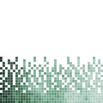 Abstract vector square pixel mosaic background Stock Illustration