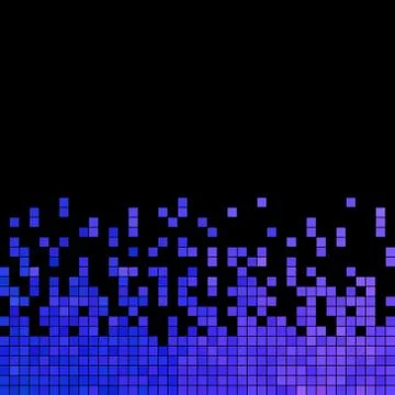 Abstract vector square pixel mosaic background Stock Illustration