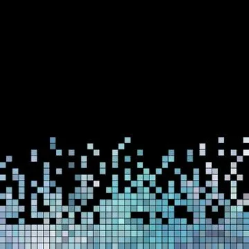Abstract vector square pixel mosaic background Stock Illustration