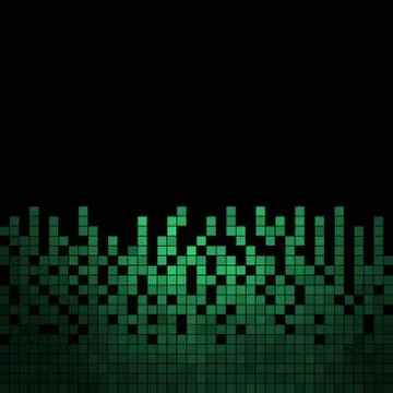Abstract vector square pixel mosaic background Stock Illustration