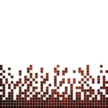 Abstract vector square pixel mosaic background 库存插图