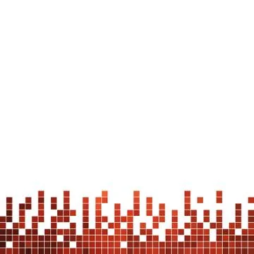 Abstract vector square pixel mosaic background Stock Illustration