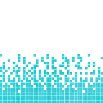 Abstract vector square pixel mosaic background Stock Illustration