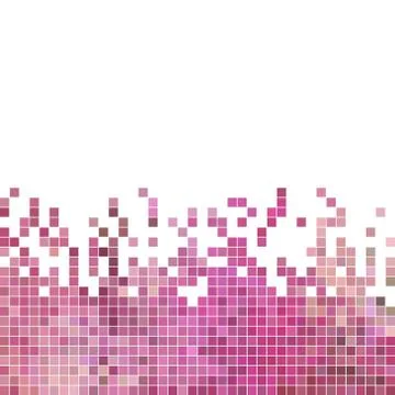 Abstract vector square pixel mosaic background Stock Illustration