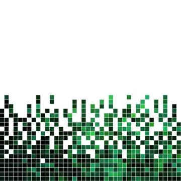 Abstract vector square pixel mosaic background Stock Illustration
