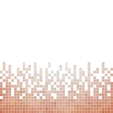 Abstract vector square pixel mosaic background Stock-Illustration