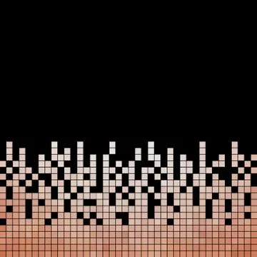 Abstract vector square pixel mosaic background Stock Illustration