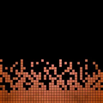 Abstract vector square pixel mosaic background Stock Illustration